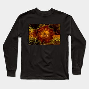 Terracotta Color Rose Long Sleeve T-Shirt